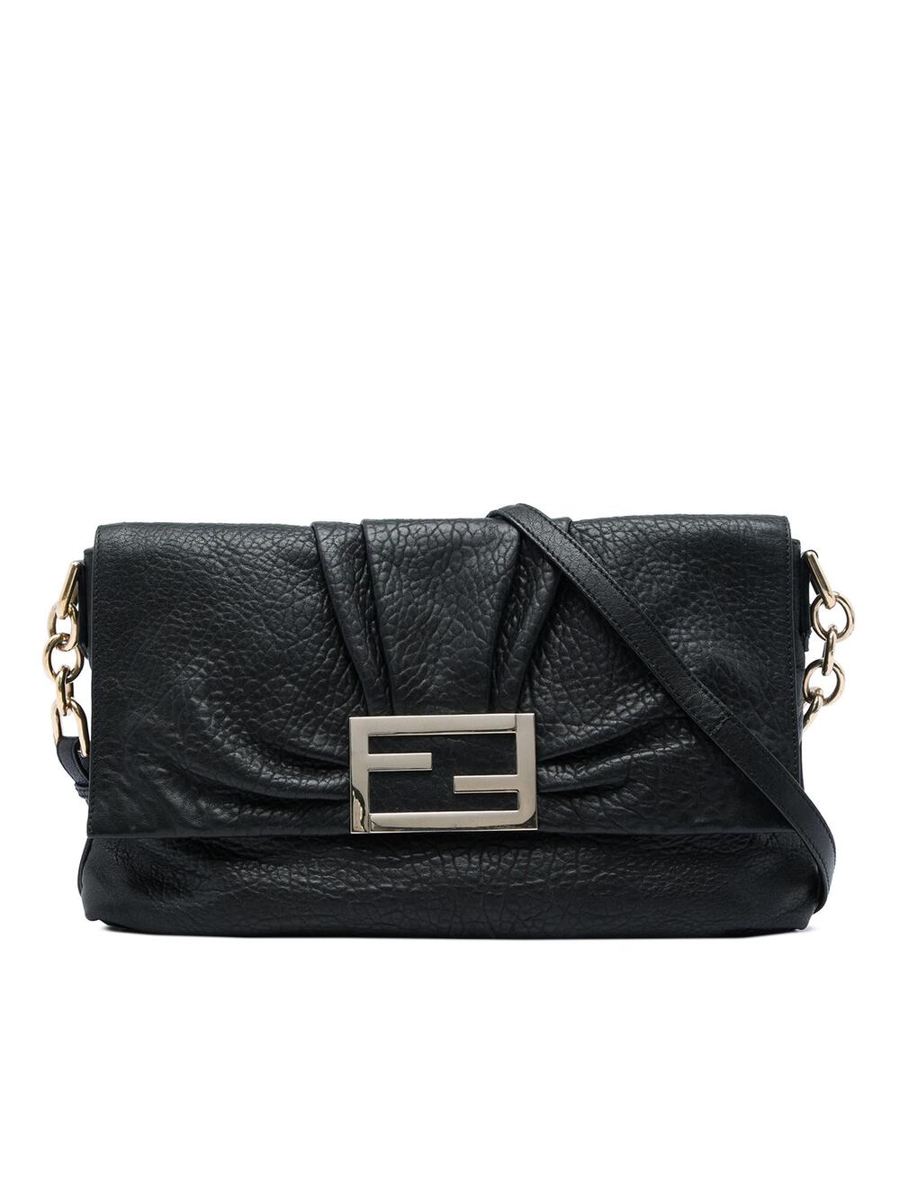 Fendi Large Crinkled Lambskin Mia Flap #369881F89B